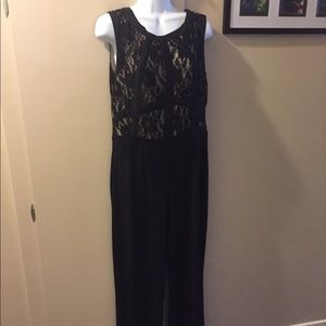 Black lace jumpsuit